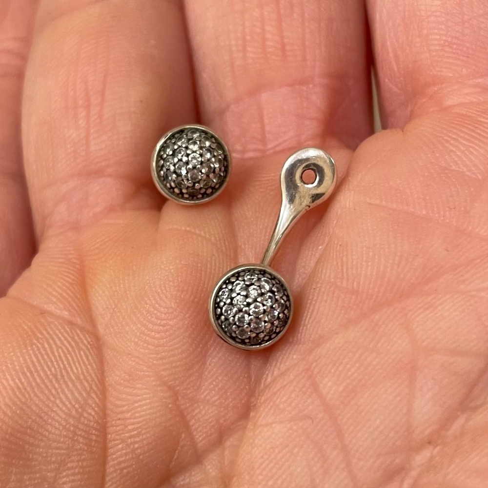 Pandora Silver Drop Earrings